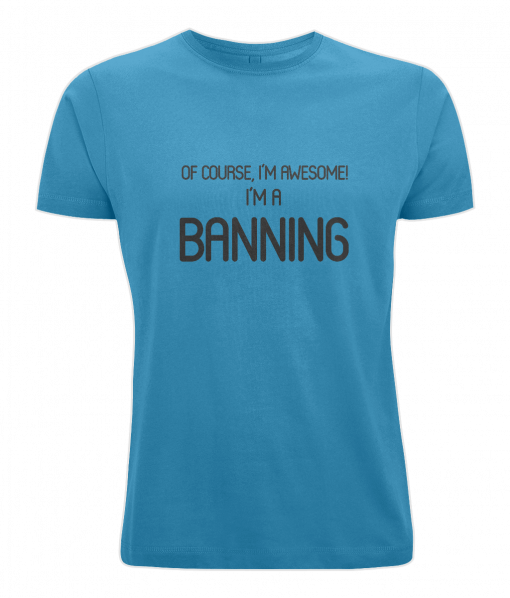 Banning Surname T-Shirt (blue)
