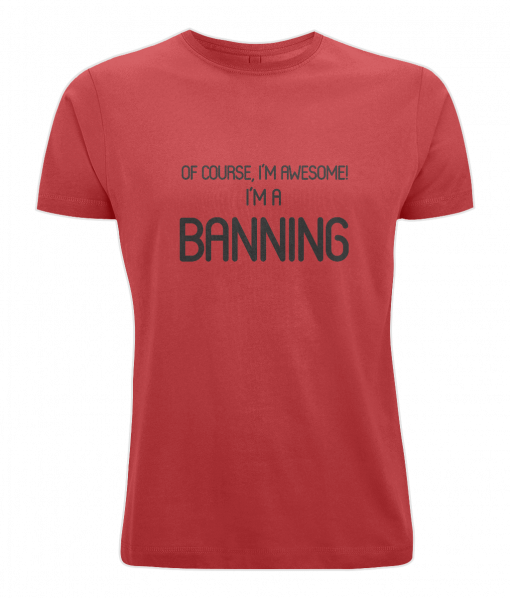 Banning Surname T-Shirt (red)