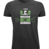 Black t-shirt with design I have OCD - Obsessive Cat Disorder