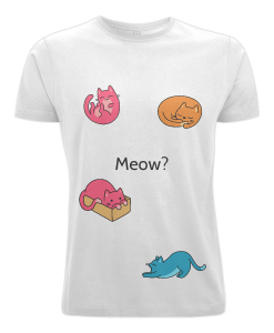 Cute Colourful Cat T-Shirt UK