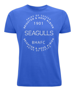 Blue Brighton & Hove Albion Fans T-Shirt