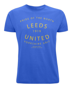 Leeds United - Yorkshire Grit Blue T-Shirt