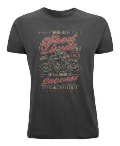 Black and Red motorcyclists t-shirt UK