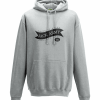 Grey hooded sweatshirt with Jack Army Swansea design
