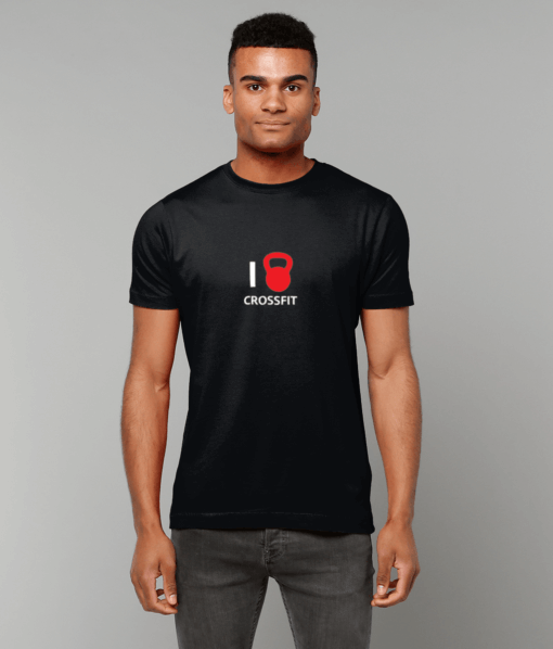 black I heart crossfit t-shirt
