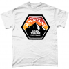 White t-shirt with Made for the mountains born to hike design