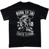 Born To Ski - Forced To Work t-shirt