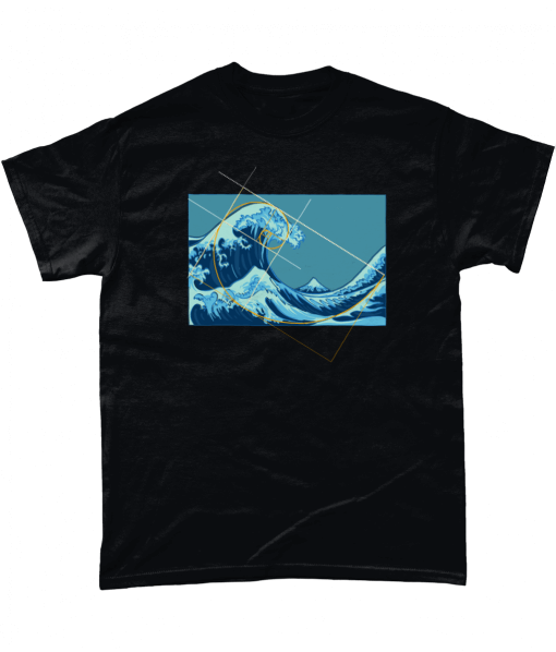 Ocean Meets Fibonacci Graphic T-shirt UK