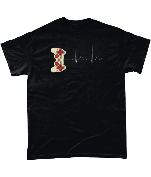 Playstation gamers heartbeat t-shirt
