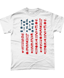 USA 4th July t-shirt available in UK.