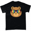 Gay Pride Bear with rainbow sunglasses