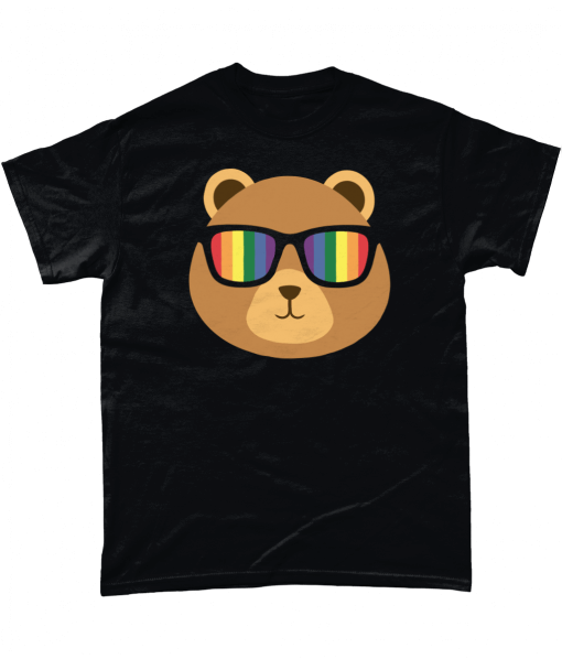 Gay Pride Bear with rainbow sunglasses