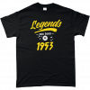 Legends are born in 1953 Black and yellow T-Shirt