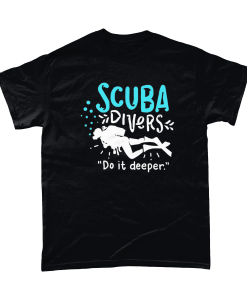 Black Scuba Divers Do It Deeper T-shirt