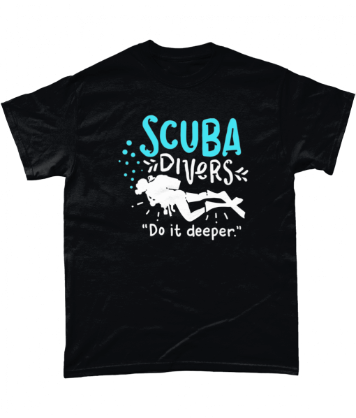 Black Scuba Divers Do It Deeper T-shirt