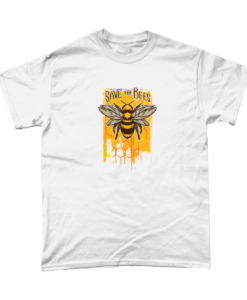 Save the bees white t-shirt