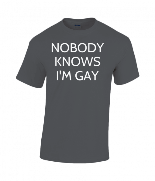 Nobody Knows I'm Gay T-Shirt UK