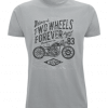 Two Wheels Forever - Grey T-shirt UK